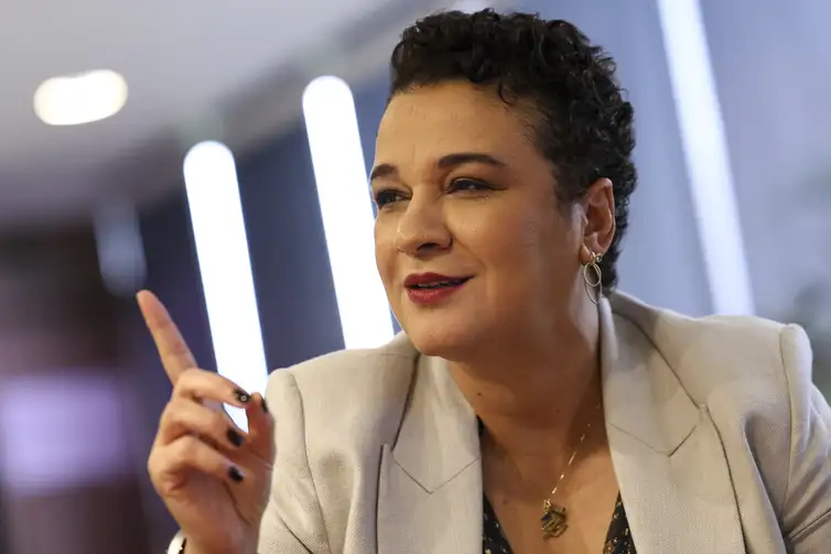 Brasília (DF), 08/04/2025 - A presidenta do Banco do Brasil, Tarciana Medeiros, durante entrevista para a Agência Brasil. Foto: Marcelo Camargo/Agência Brasil